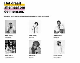 Het Draait Allemaal Om De Mensen - Eenvoudig Website-Ontwerp