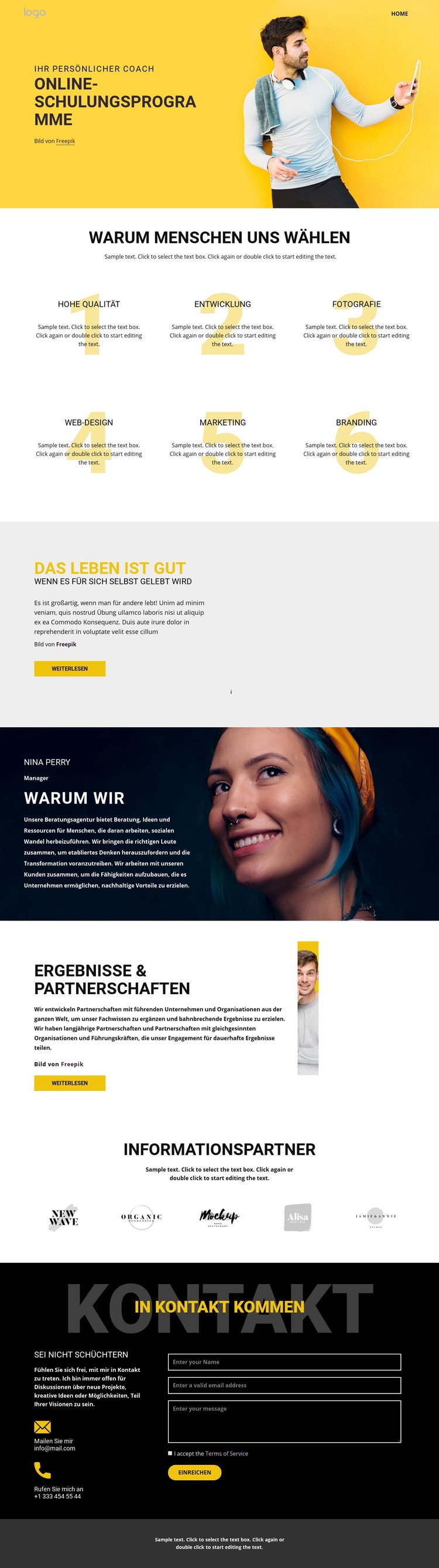 Kenntnisse der Ausbildungsschule HTML5-Vorlage