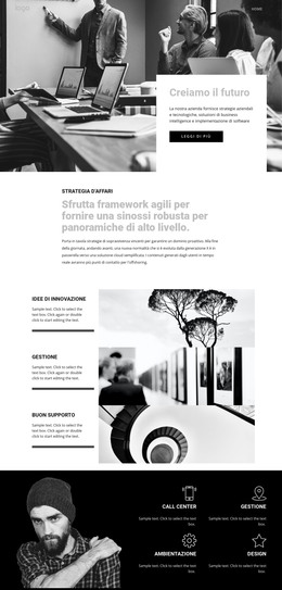 Futuro Del Business Aziendale - Modello Di Pagina HTML