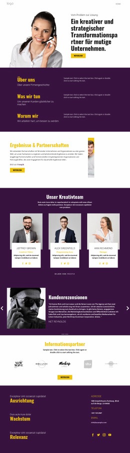 Kreative Strategie Im Geschäft - Ultimatives Website-Design