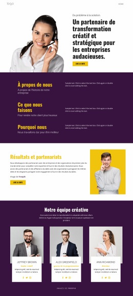 Stratégie Créative En Entreprise - Conception De Site Web Ultime