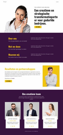 Creatieve Strategie In Het Bedrijfsleven - Ultiem Website-Ontwerp