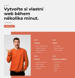 Šablona Webu Pro Vytvořte Si Svůj Vlastní Web Během Několika Minut