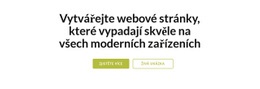 Nadpis Se Dvěma Tlačítky – Bezplatná Šablona Webových Stránek