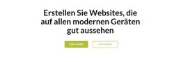 Überschrift Mit Zwei Tasten Einfache CSS-Vorlage
