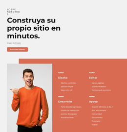 Cree Su Propio Sitio En Minutos - Plantilla De Sitio Web Profesional