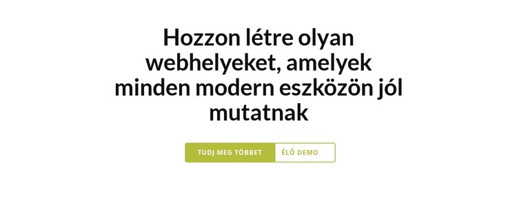 Irány két gombbal Weboldal sablon