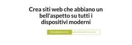 Intestazione Con Due Pulsanti Modello CSS Di Base