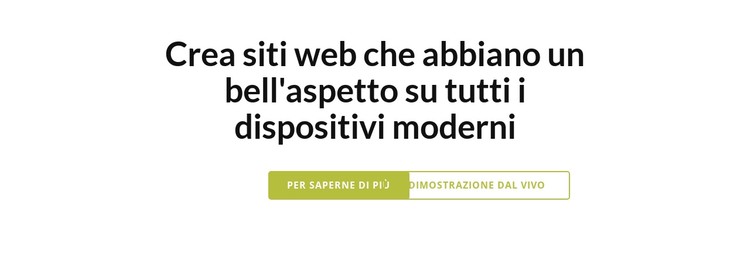 Intestazione con due pulsanti Modello CSS