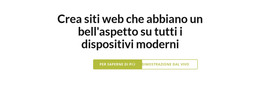 Intestazione Con Due Pulsanti - Modello Per La Creazione Di Siti Web