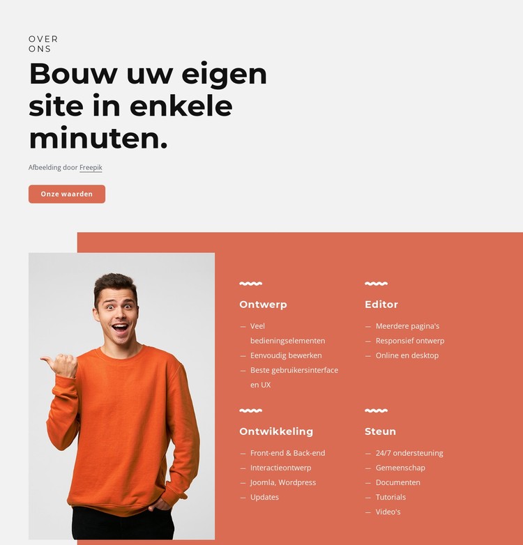 Bouw je eigen site in enkele minuten CSS-sjabloon