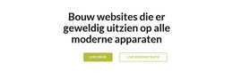 Koers Met Twee Knoppen - Gratis Websitesjabloon