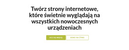Nagłówek Z Dwoma Przyciskami - Szablon Kreatora Stron Internetowych