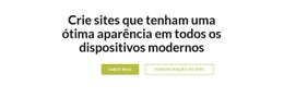 Título Com Dois Botões Modelo CSS Básico