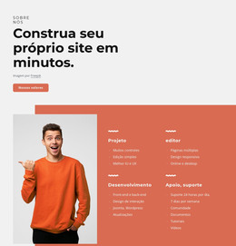 Modelo De Site Para Construa Seu Próprio Site Em Minutos