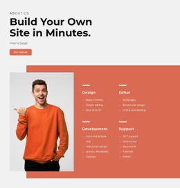 Bygg Din Egen Webbplats På Några Minuter - HTML Site Builder