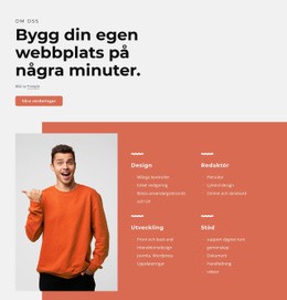 Bygg Din Egen Webbplats På Några Minuter - Professionellt Utformad