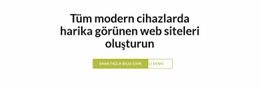 İki Düğmeli Başlık - Modern Site Tasarımı