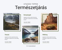 HTML Oldal Tervezés A Következőhöz: Természetorientált Túratársaság