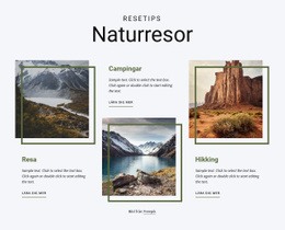 Naturinriktat Reseföretag - Ultimata WordPress-Tema