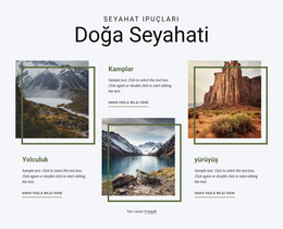 Doğa Odaklı Tur Şirketi Için HTML Sayfa Tasarımı