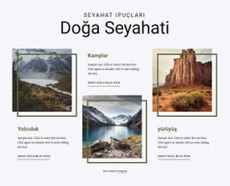 Doğa Odaklı Tur Şirketi - Ücretsiz Web Sitesi Şablonu