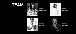 Software Development Team - Single Page HTML5 Template