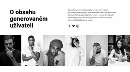 Responzivní Webová Šablona Pro O Uživatelském Obsahu