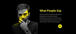 Customers Share Their Stories Basic Html Template With CSS