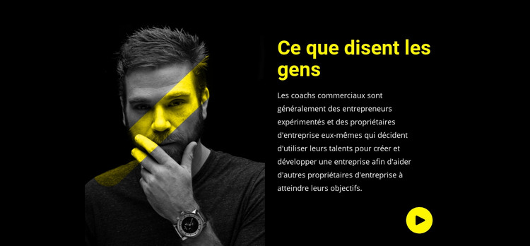 Les clients partagent leurs histoires Modèle HTML