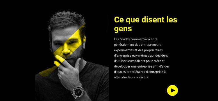 Les clients partagent leurs histoires Modèle HTML5