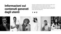 Informazioni Sul Contenuto Dell'Utente: Design Semplice