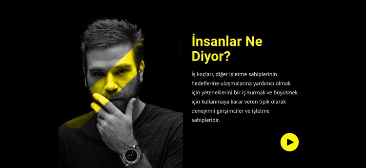 Müşteriler hikayelerini paylaşır Html Web Sitesi Oluşturucu