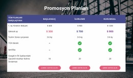 Promosyon Planımız Web Geliştirme