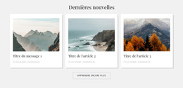 Blog Des Montagnes – Thème WordPress Facile À Utiliser