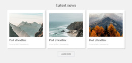 Free Download For Mountains Blog Html Template