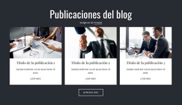 Publicaciones Del Blog: Plantilla De Sitio Web Adaptable