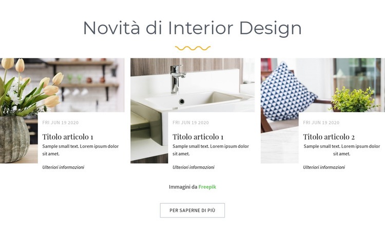 Novità di Interior Design Progettazione di siti web