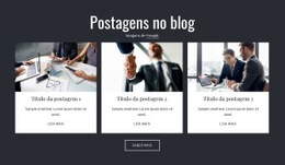 Postagens No Blog