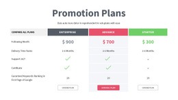 Promotion Plans - Html Code Example by Nicepage