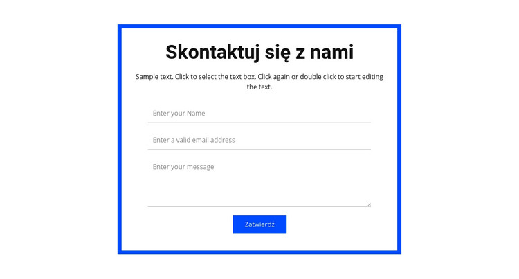 Umów się na konsultację Szablon HTML