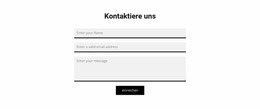 Graues Kontaktformular - Funktionale Joomla-Vorlage