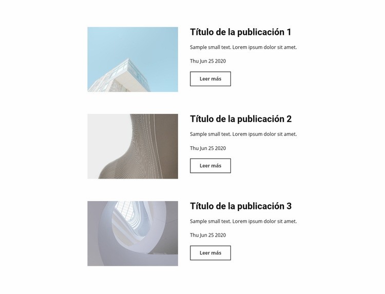 Noticias de diseño arquitectónico Plantillas de creación de sitios web