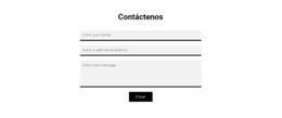 Diseño CSS Gratuito Para Formulario De Contacto Gris