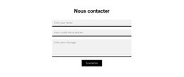 Formulaire De Contact Gris – Page De Destination