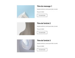 Actualités Du Design D'Architecture - Modèle D'Une Page
