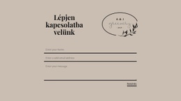 Írj, Ha Kérdésed Van - HTML Weboldal Sablon