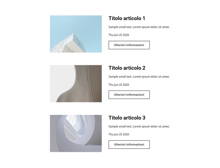 Novità sul design dell'architettura Progettazione di siti web