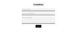 Modulo Di Contatto Grigio - Modello HTML5 Reattivo