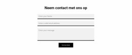 Grijs Contactformulier - Gratis Website-Ontwerp